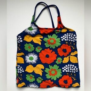 Marimekko swim tankini girls size small Colorful Floral Kids Swim top